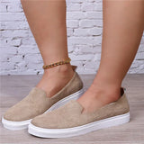 Vulcanized Sneakers Leopard Slip On Flat Wedge Platform Black High Top Suede Leather Autumn Ladies Shoes Zapatos