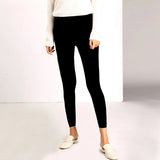 Autumn Winter Women Leggings 2021 Solid Casual Slim Pants Trousers High Waist Sportwear Ladies Ankle Length