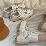 wind reflective old shoes women 2021 spring sports casual shoes flat breathable comfortable women's