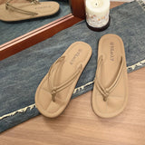 Breakj Clip Toe Slippers Women's Summer 2025 Southeast Asia Flat-Bottomed Fashion Comfortable Large-Size Net Red Beach