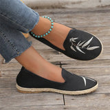 Breakj Cloth Shoes Women's Single Shoes New Canvas Shoes One Foot Soft Bottom Breathable Fisherman Shoes Flat Bottom Breathable Women's Cloth