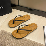 Breakj Flat-Bottomed Flip-Flops Women's New European Net Red Comfortable Soft Bottom Feet Beach Cool Slippers In The Summer Of