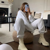Autumn Boots Platform Socks Shoes Women Thick-soled Winter Casual Large Size 43 Knitted Short Boots Women Botas De