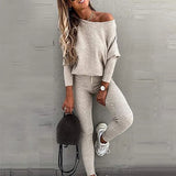 Two Piece Set Tracksuit Women Fall Top Pants Sets Female Gym Joggers Suit Sports Wear Francais Streetwear