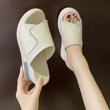 Summer New Slope Heel Sandals And Slippers For Women To Wear Fashionable Online Celebrity Muffin Thick Soles