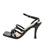 Breakj Women's Red Side-To-Toe Fine-Heeled Sandals Daily Commute Simple And Comfortable Women's