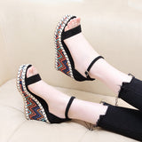 Wedge Sandals Women 23 New Summer Platform Shoes With A Hemp Heel Waterproof