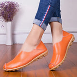 Fashion Elegant Ladies Flat Single Shoes 2021 Casual Loafers Female Lazy Shoes Comfort Low Heel Slip On Shoes Walking
