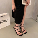 Summer Fairy Style 2024 New Diamond Serpentine Winding Temperament French Fine Heels Fashion High