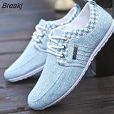 Men Casual Shoes Canvas Breathable Driving Shoes Male Soft Comfortable Mens Flats Shoes Non-slip Lazy Fisherman