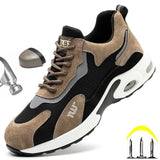 Shoes Working Security Sneaker With Metal Toe Casual Breathable Lightweight Boots Cushioning PU Outsole Sport Shoes New