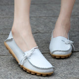 Shoes Casual PU Leather Flat Shoes For Women Round Toe Non Slip Nurse Chef Shoes Women Flats Fashion Chaussure