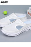 For Women Mesh Breathable Comfortable Flat Shoes Outdoor Lightweight Slip On Couple Shoes Walking Sport Sandals