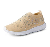 Breakj New Large-Size Women's Shoes One Foot Pedal Drill Flying Mesh Breathable Light Women's Casual Single