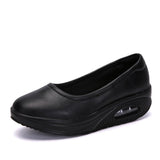 Women Sneakers Flats Loafers Sweet Shallow Comfort Moccasins Slip-on PU Platform Ballet Ladies Vulcanized Shoes