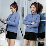 Parkas Jackets Winter Lady Casual Short Coats M~3XL Basic Woman Jackets Long Sleeve Female Chaquetas Womens Outwear
