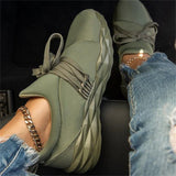 Summer Sneaker Lace Up Ladies Walking Running Shoes Round Toe Casual Breathable Non Slip Gym Sport Shoes for
