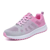 Shoes For Women Fashion Breathable Walking Mesh Flat Shoes Sneakers Women 2021 Gym Vulcanized Shoes White Female