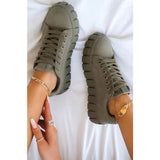 Breakj Spring And Autumn New Black Platform Platform Shoes Round Head With Student Biscuit Canvas Shoes Female Small White