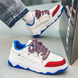 Men Skateboarding Shoes Canvas Thick Bottom Platform Shoes Comfortable Breathable Vulcanized Shoes Casual Sneakers Student