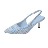 Style Xiaoxiangfeng High-Heeled Baotou Sandals Women's 2023 New Summer Thin-Heeled Pointed Set