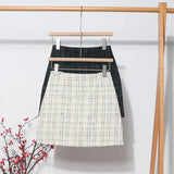 Physical Shop Recommended Autumn And Winter Coarse Flowers Of The Semi-Body Skirt High Waist Thin Anti-Walking A Word Ass Short Skirt