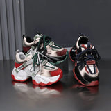 Breakj Sweet And Cool Girl Dad Shoes Super High Sneakers Thick Sole Light Breathable Versatile School Style Hot
