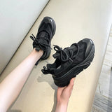 Women Brand Sneakers Breathable Mesh Casual Sports Shoes Female Fashion Lace Up High Leisure Woman Vulcanize Shoe Platform