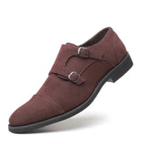 Breakj Men's Casual Frosted Leather Shoes British Fashion Set Foot Plus Size Men's Shoes Shoes