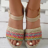 And A Word With Hemp Rope Woven Sandals Women 2025 Large Code 36-44 Summer New Women's