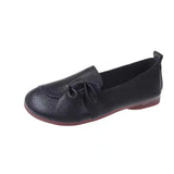 Breakj 2023 New Large Size Women's Shoes Soft Sole Single Shoes Women's Comfortable Mother Shoes Non-Slip Middle-Aged Flat