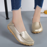Hot Sale Women Round Head Shoes Solid Color Sewing Women Summer Comfy Flat Sneakers Leisure Walking Femininas Footwear Plus