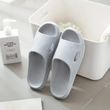 Home Soft Slippers Ladies/men's Thick Bottom Slipper Women Indoor Bathroom Anti-slip Floor Slides Silent