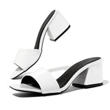 Breakj Thick With High Heel Slipper Female Party Head With Slipper Female Women Heels