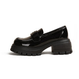Breakj Loafer Shoes 2024 Spring And Autumn New Cake Simple Single Shoes British Style Students Small Leather Shoes