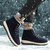 Breakj Men's Shoes Winter Plus Thick Snow Boots Trend High Help Martin Boots Men's Cotton Shoes Warm Casual