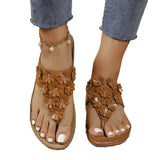 Breakj Code Summer Flip-Flops Flowers Cake Variety Platform Slippers Large Size Casual Female Rubber Sandals