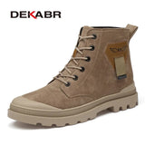 Men Snow Boots Winter Warm Outdoor Walking Ankle Boots New Fashion Design High Top Casual Shoes Rubber Sole Platform