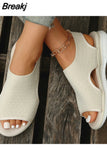 Summer Women Sandals Casual Platform Fashion Shoes For Women Wedges Beach Female SlipOn Comfortable Plus Size Sandalias