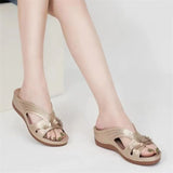2025 Summer New Slope And Cool Slippers Women Fashion Wear Thick Bottom Roman Cold