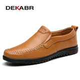 Genuine Leather Men's Loafers Luxury Men Casual Shoes Fashion Driving Shoes Breathable Slip on Moccasins Size