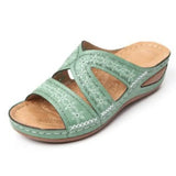 Women Sandals Shoes Mixed Color Comfy Orthopedic Ladies Summer Slides Retro Wedges New Luxury Designer Female