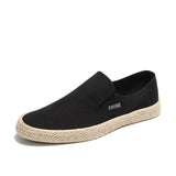 New Summer Men's Solid Outdoor Casual Shoes Trendy Slip-On Canvas High Quality Loafers Shoes Fashion Non-Slip Driving