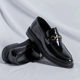 Breakj Version Of Joker Fashion Pointed Casual Leather Shoes Set Feet Business Lazy Men's Shoes Single Shoe Model