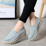 Spring Women Flats Shoes Woman Platform Slip On Flats Sneakers Women Suede Ladies Tenis Loafers Moccasins Casual