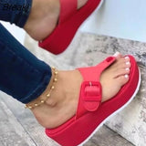 Women Slippers Summer Platform Hollow Outdoor Cool Garden Beach Shoes Woman Slip On Flip Flops Cozy Mules Zapatos