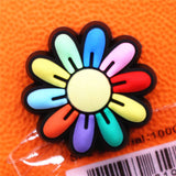 1pcs Cute Pumpkin Mushroom PVC Shoe Charms Daisy Accessories Ladybug Flowers Decorations fit Bracelet Kids