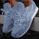 Breakj 2023 New Loose Cake Lily Casual Shoes Breathable Water Drill Thick-Soled Sports