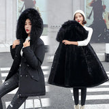 New Short Autumn Winter Coat Women Casual Fur Lining Women Parkas Hooded Winter Jacket Women Clothing Outwear