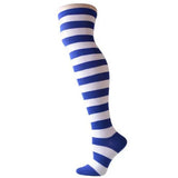 High Striped Cotton Socks Cute Stripe Printed Sock Women Over Knee Long ThighPlus Size Overknee Socks